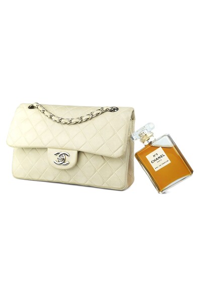 FotoBolsa Chanel Doubleflap 11.12 Lambskin Off White