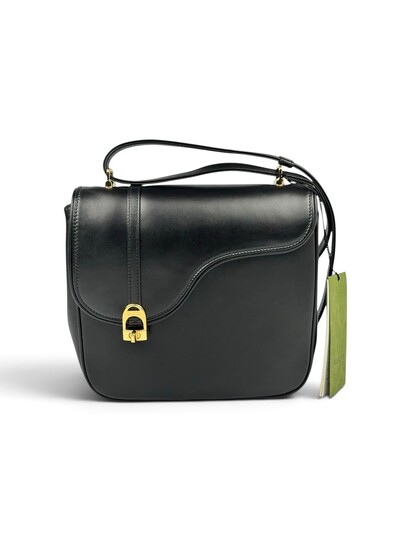 Foto Bolsa Gucci Equestrian Saddle Crossbody Preta