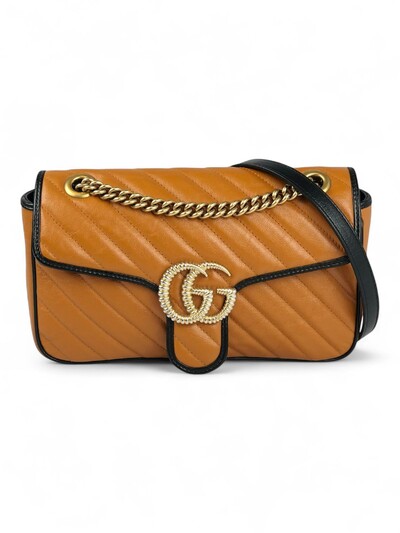 Foto Bolsa Gucci Marmont GG Torchon Caramelo