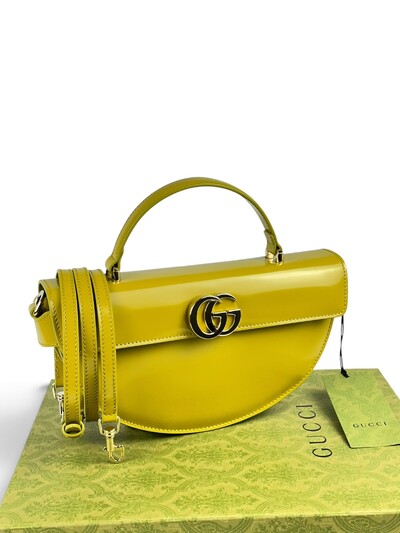 Foto Bolsa Gucci Half Moon Medium Chartreuse