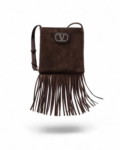 Foto Bolsa Valentino Nellcôte Small Suede Marrom