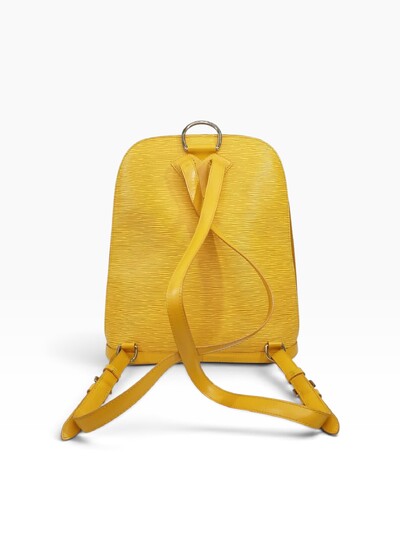 Foto Mochila Louis Vuitton em Couro EPI Amarela