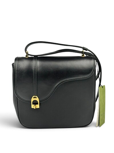 Foto Bolsa Gucci Equestrian Saddle Crossbody Preta