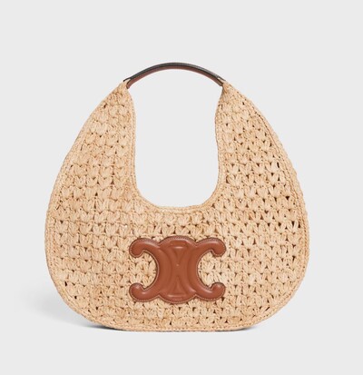 Foto Bolsa Celine Triomphe Panier Hobo Ráfia
