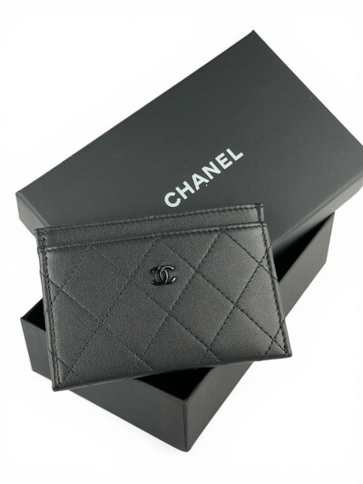 Foto Porta Cartão Chanel Preto Preto