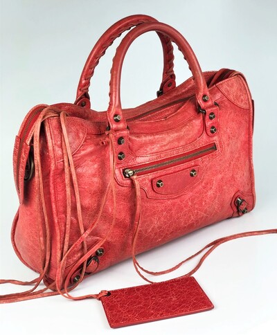 Foto Bolsa Balenciaga Giant City Vermelho
