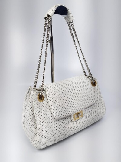 FotoBolsa Chanel Accordion Branca
