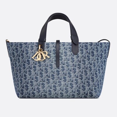 FotoBolsa Dior Toujours Medium — Denim Oblique Jacquard
