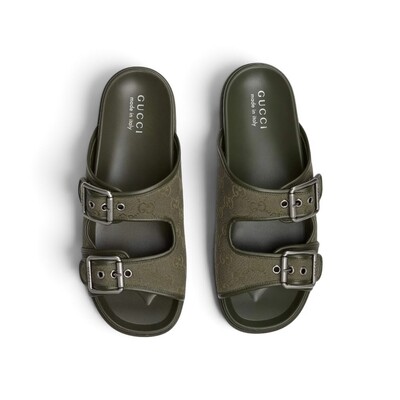 Foto Slide Gucci Strap gg Verde