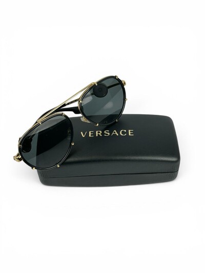 Foto Óculos De Sol Versace Aviador 2232 Preto