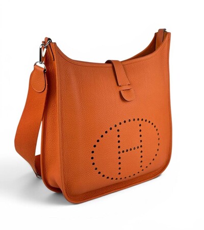 FotoBolsa Hermès Evelyne Gm Laranja