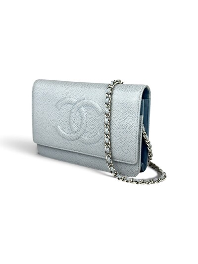 Foto Bolsa Chanel WOC Caviar Sky Blue
