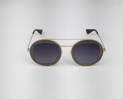 Foto Óculos de Sol Gucci GG0105S Redondo Preto