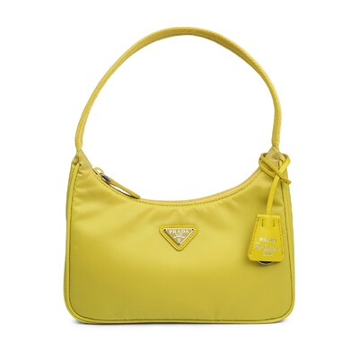 Foto Bolsa Prada Re-Edition 2000 Nylon Amarela Chartreuse
