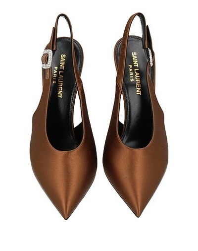 Foto Sapato Saint Laurent Scarpin Yasmeen Brown