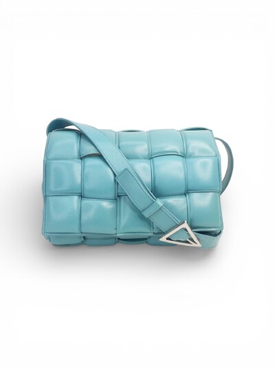 Foto Bolsa Bottega Veneta Padded Cassette Linoleum Azul