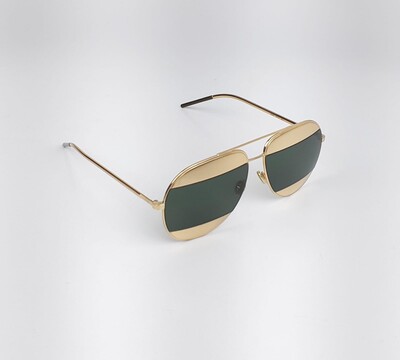 FotoÓculos de Sol Christian Dior Spilit Dourado/Verde