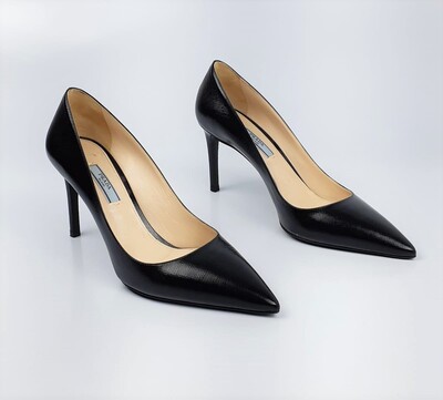 FotoSapato Prada Saffiano Preto