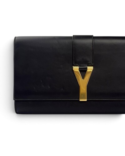 Foto Clutch Yves Saint Laurent Y Ligne Preta