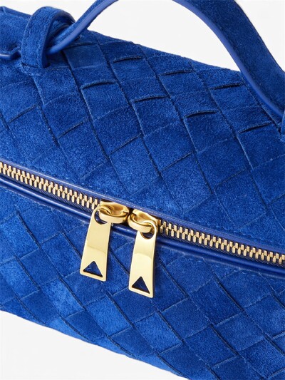Foto Bolsa Bottega Veneta Bang Bang Intrecciato Suede Azul Royal
