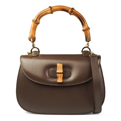 Foto Bolsa Gucci Bamboo em Couro Marrom