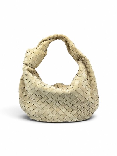 Foto Bolsa Bottega Veneta Jodie Small Suede Areia