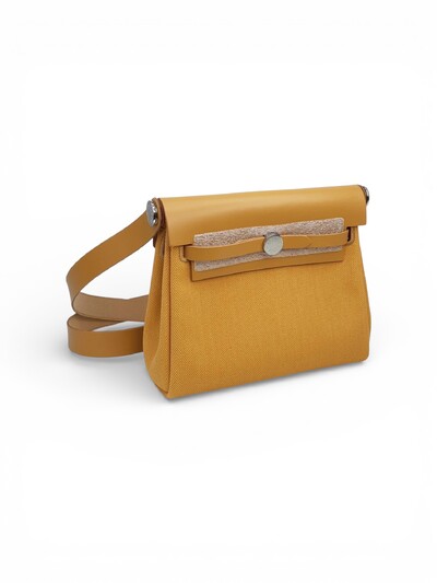 Foto Bolsa Hermès Herbag Zip Retourne 20 Amarelo