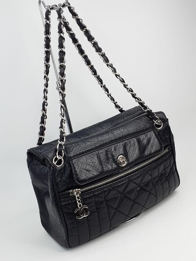 FotoBolsa Chanel Couro Preta