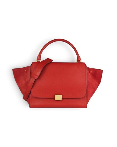 Foto Bolsa Celine Trapeze Medium Vermelha