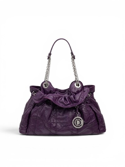 Foto Bolsa Christian Dior Le Trente Cannage Roxa