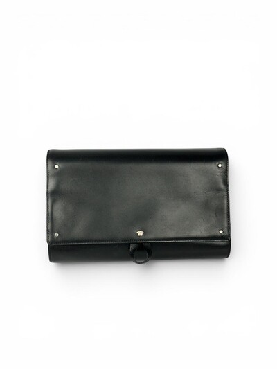 Foto Necessaire Versace em Couro Granulado Preta