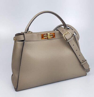 FotoBolsa Fendi Peekaboo Small Cinza