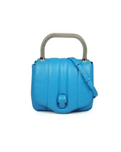 Foto Bolsa Bvlgari X Ambush Serpenti Puffy Azul