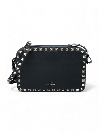 FotoBolsa Valentino Flip Lock Camera Bag Preta