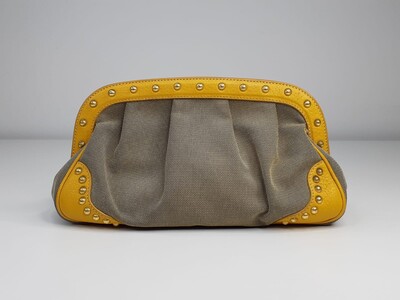 FotoClutch Prada Jacquard Amarelo