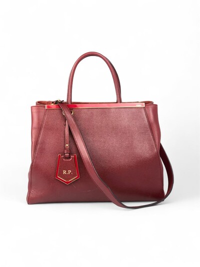 Foto Bolsa Fendi 2 Jours Burgundy