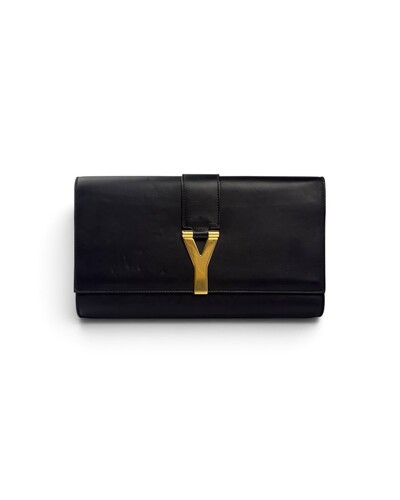 Foto Clutch Yves Saint Laurent Y Ligne Preta