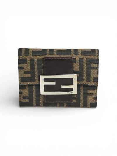 Foto Carteira Fendi Zucca Monogra Marrom
