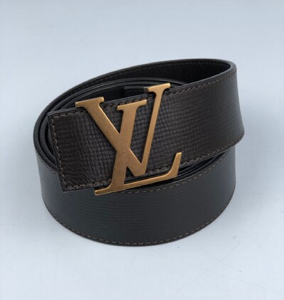 Foto Cinto Louis Vuitton Reversível LV Marrom