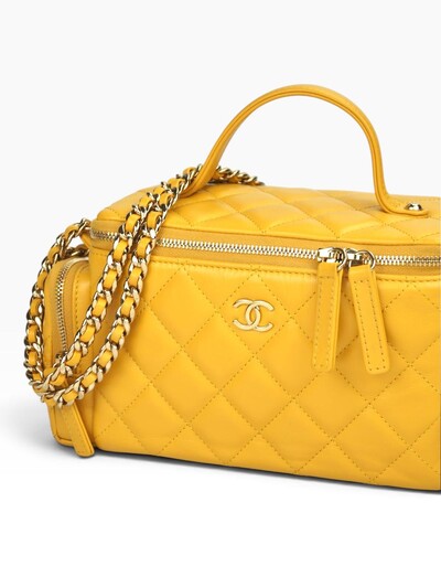 Foto Bolsa Chanel Pocket Top Handle Vanity Yellow