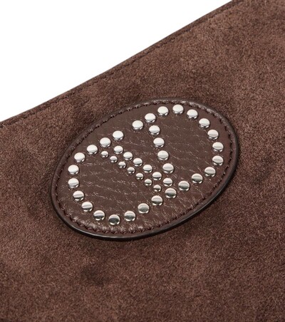 Foto Bolsa Valentino Nellcôte Small Suede Marrom