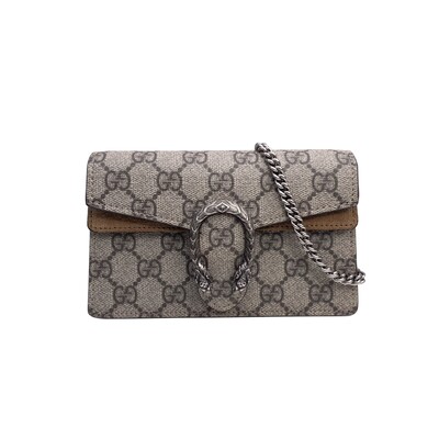 Foto Bolsa Gucci Dionysus Super Mini GG Supreme