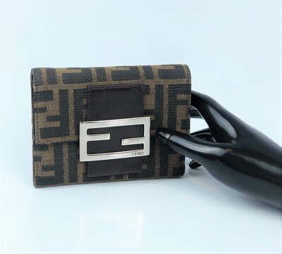 Foto Carteira Fendi Zucca Monogra Marrom