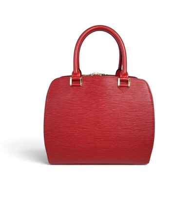 Foto Bolsa Louis Vuitton Sablons em Couro Epi Vermelha