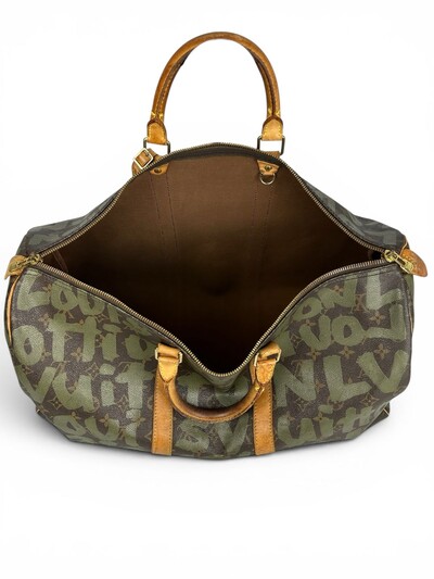 FotoMala De Mão Louis Vuitton Keepall Stephen Sprouse Monogram / Verde Musgo