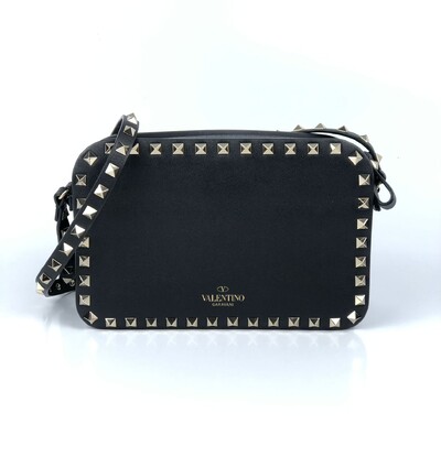 FotoBolsa Valentino Flip Lock Camera Bag Preta