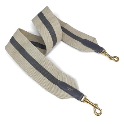 Foto Alça De Bolsa Celine Canvas Bege Cinza