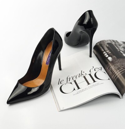 Foto Sapato Ralph Lauren Verniz Preto