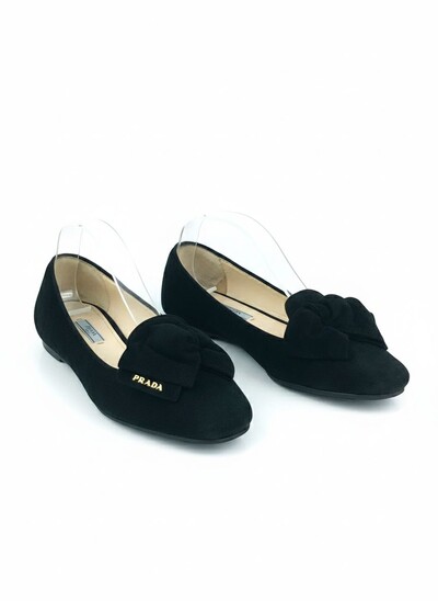 Foto Sapatilha Prada Camurça Preta