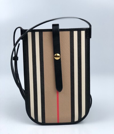 Foto Phone Case Burberry Icon Stripes Anne Stripes Preto